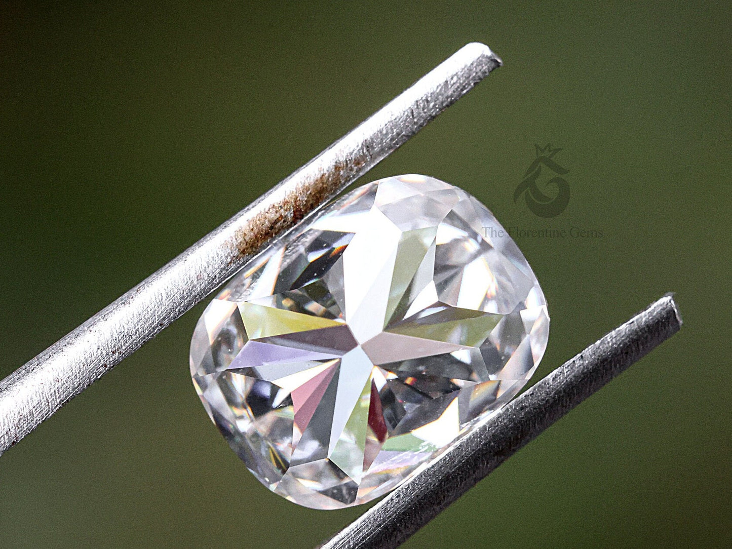 3CT Elongated Cushion Cut Colorless Moissanite Loose Gemstone for Jewelry