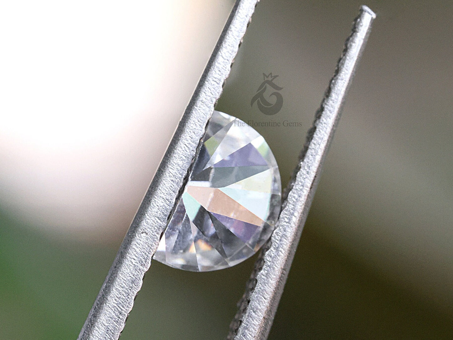 Half Moon Cut Loose Moissanite for Custom Engagement & Wedding Rings