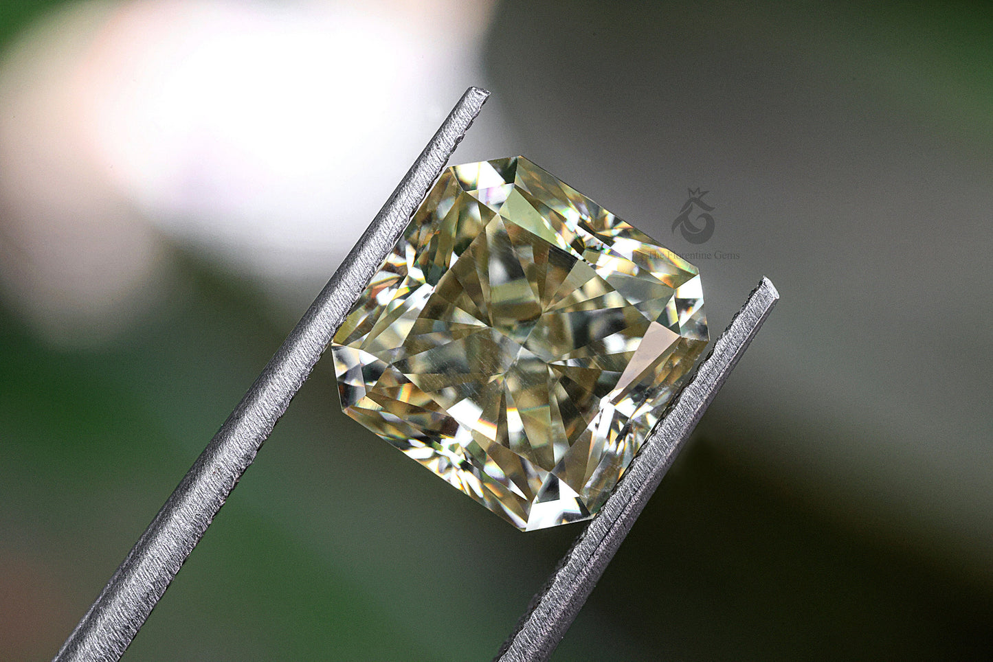 2.50CT Fancy Yellow Radiant Cut Moissanite Loose Gemstone for Jewelry
