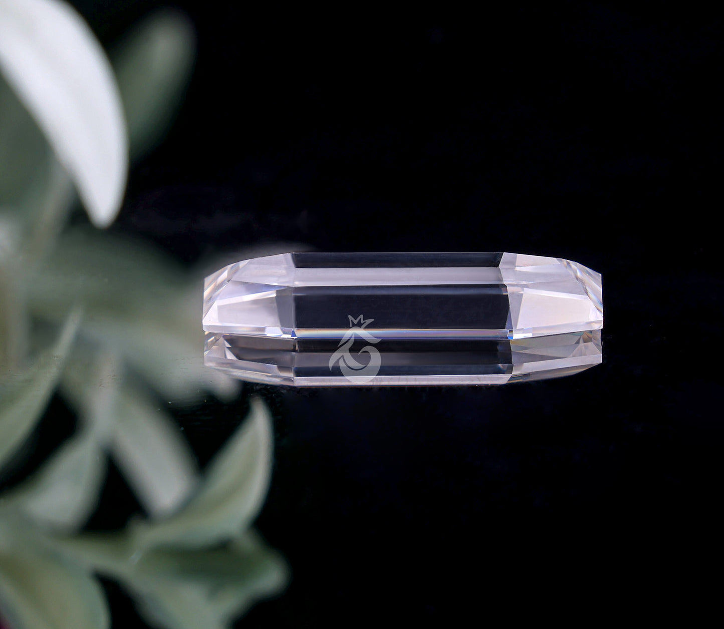 Long Custom Cut Moissanite – Antique Step-Cut Loose Stone for Jewelry