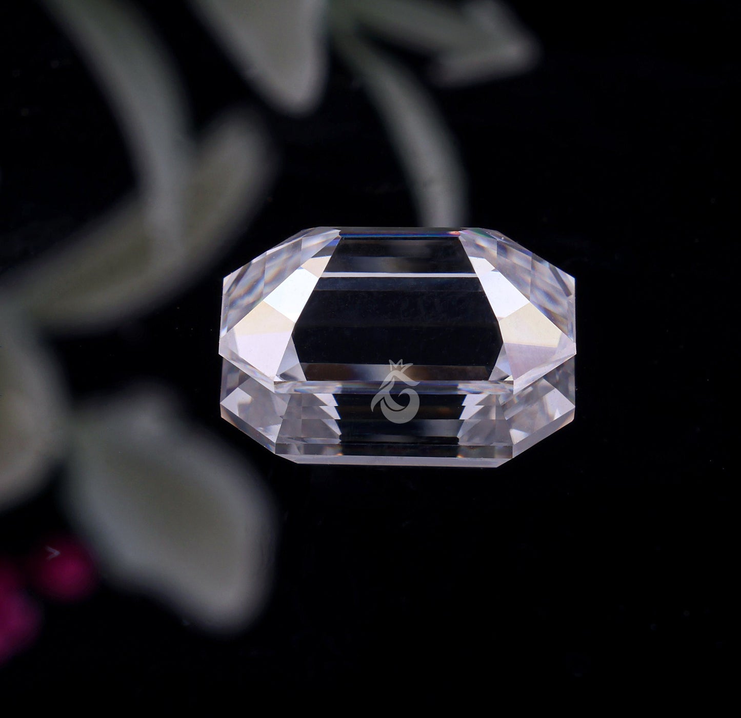 Old Mine Emerald Cut Colorless Moissanite Loose Gemstone for Jewelry