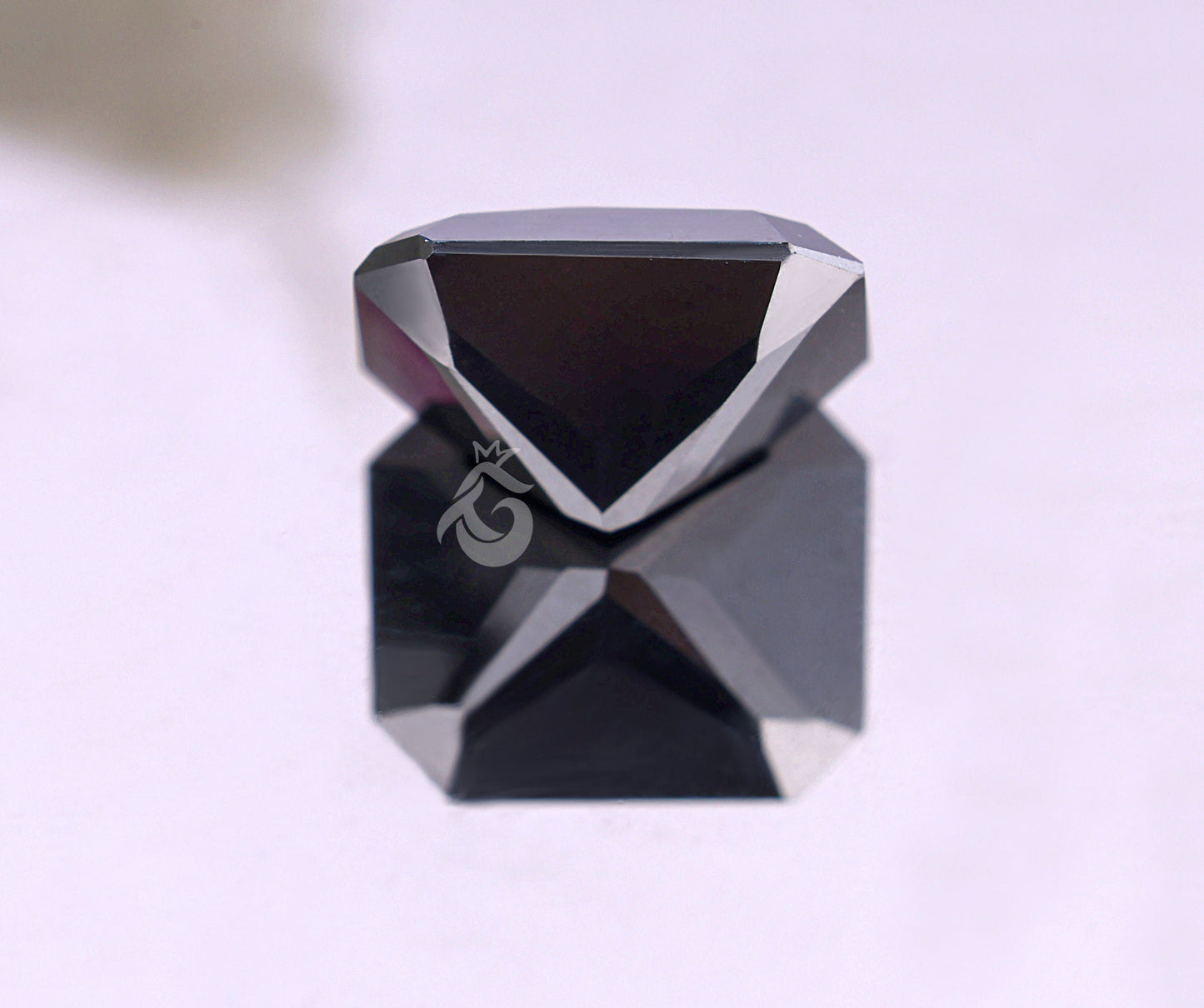 Super Shiny Jet Black Radiant Cut Loose Moissanite for Ring, Earring & Pendant