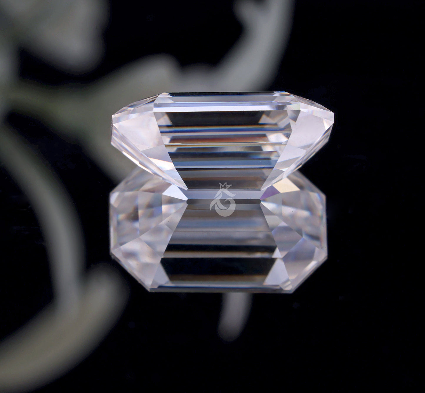 Old Mine Emerald Cut Colorless Moissanite Loose Gemstone for Jewelry