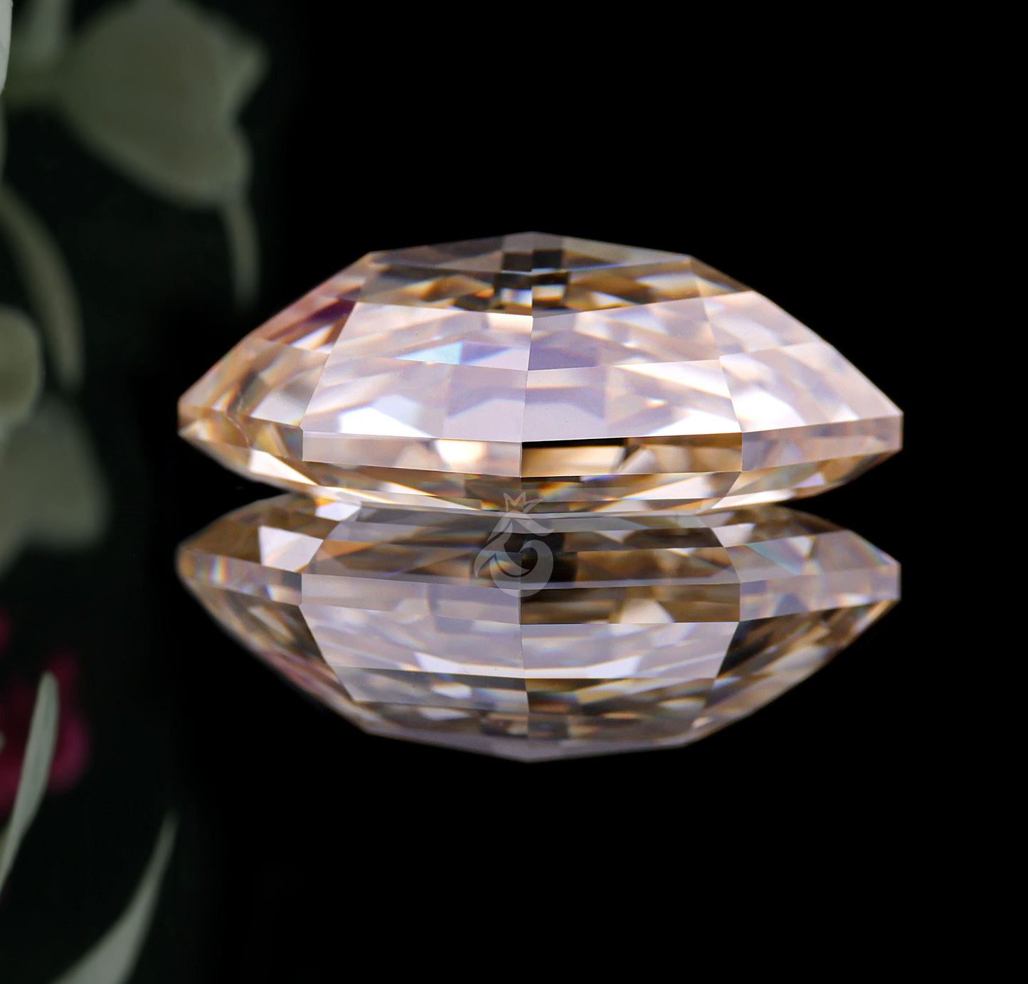 3CT Antique Marquise Fancy Yellow Moissanite – Loose Stone for Custom Engagement Ring