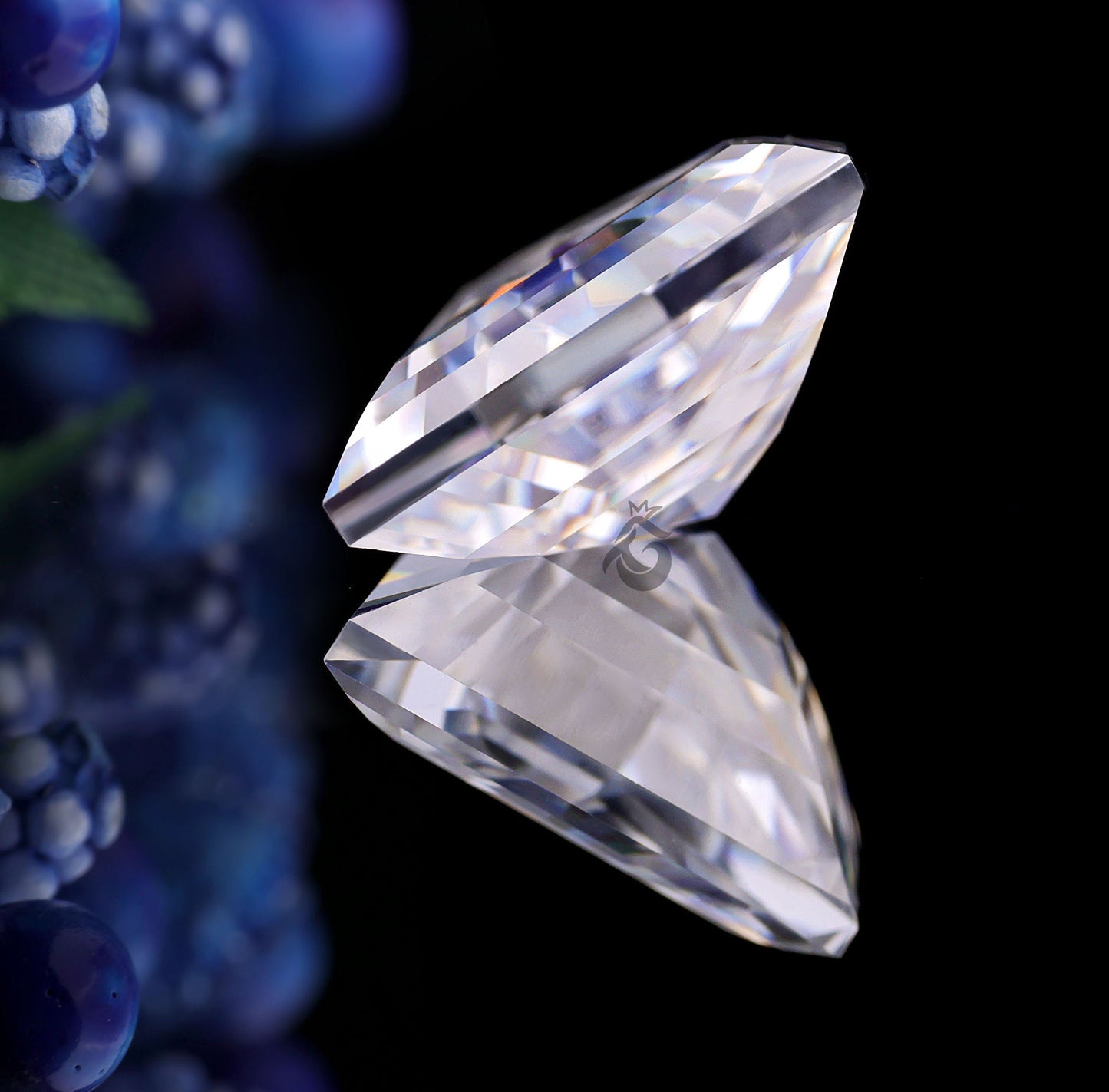 3CT Antique Diamond Cut Colorless Moissanite Loose Gemstone for Jewelry