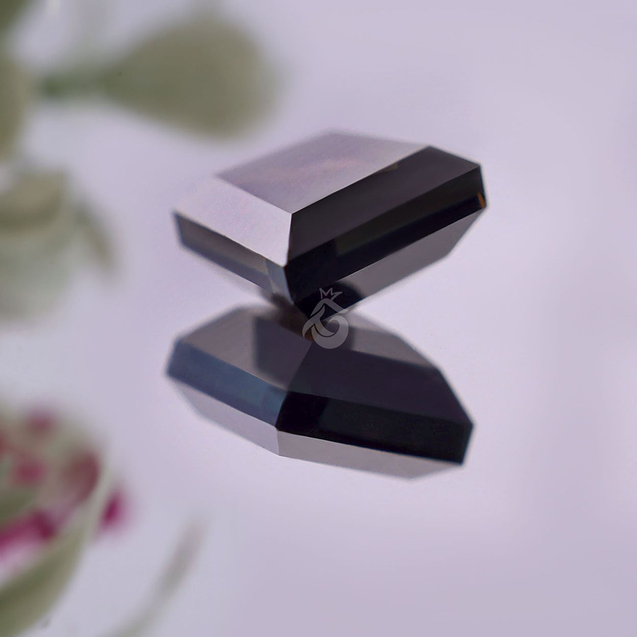 Black Salt and Pepper Kite Cut Moissanite Loose Gemstone for Jewelry