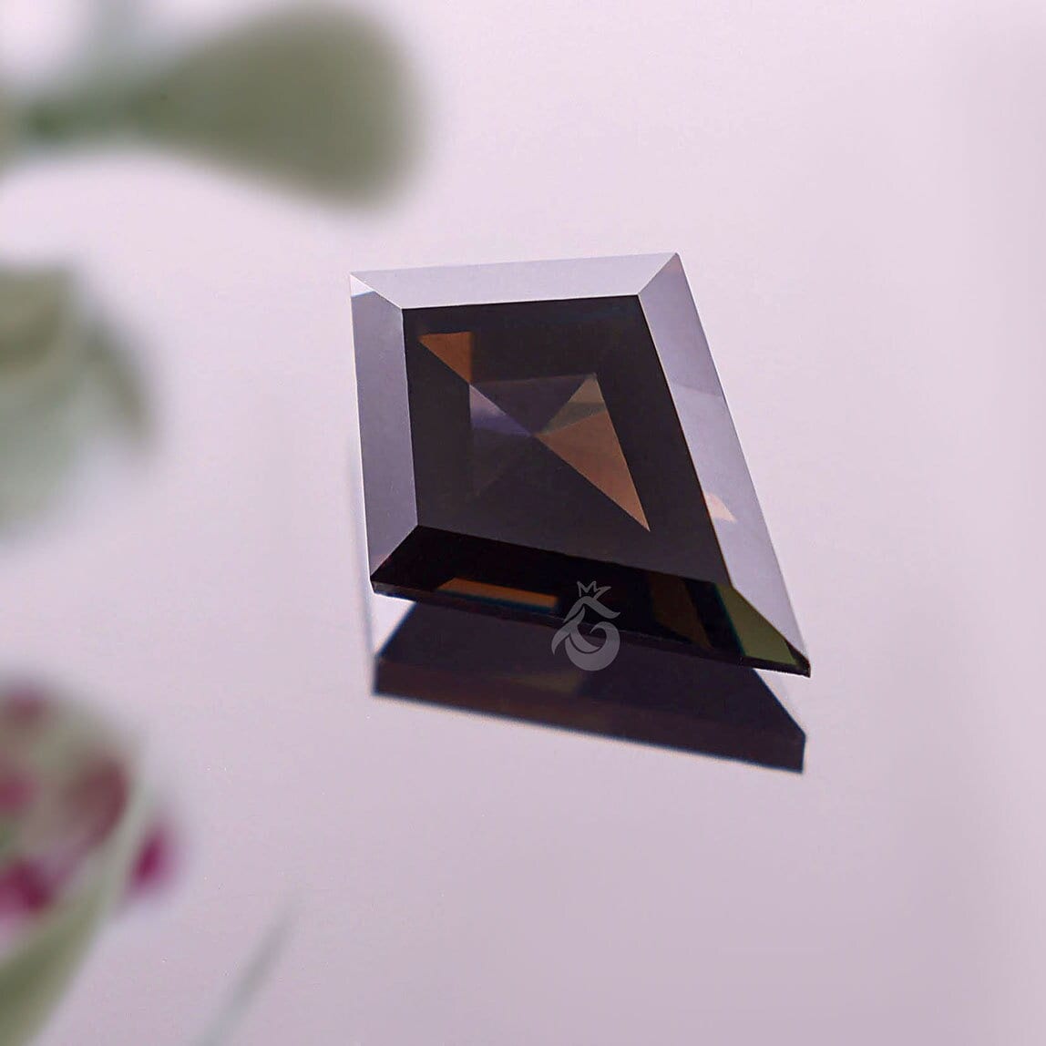 Black Salt and Pepper Kite Cut Moissanite Loose Gemstone for Jewelry