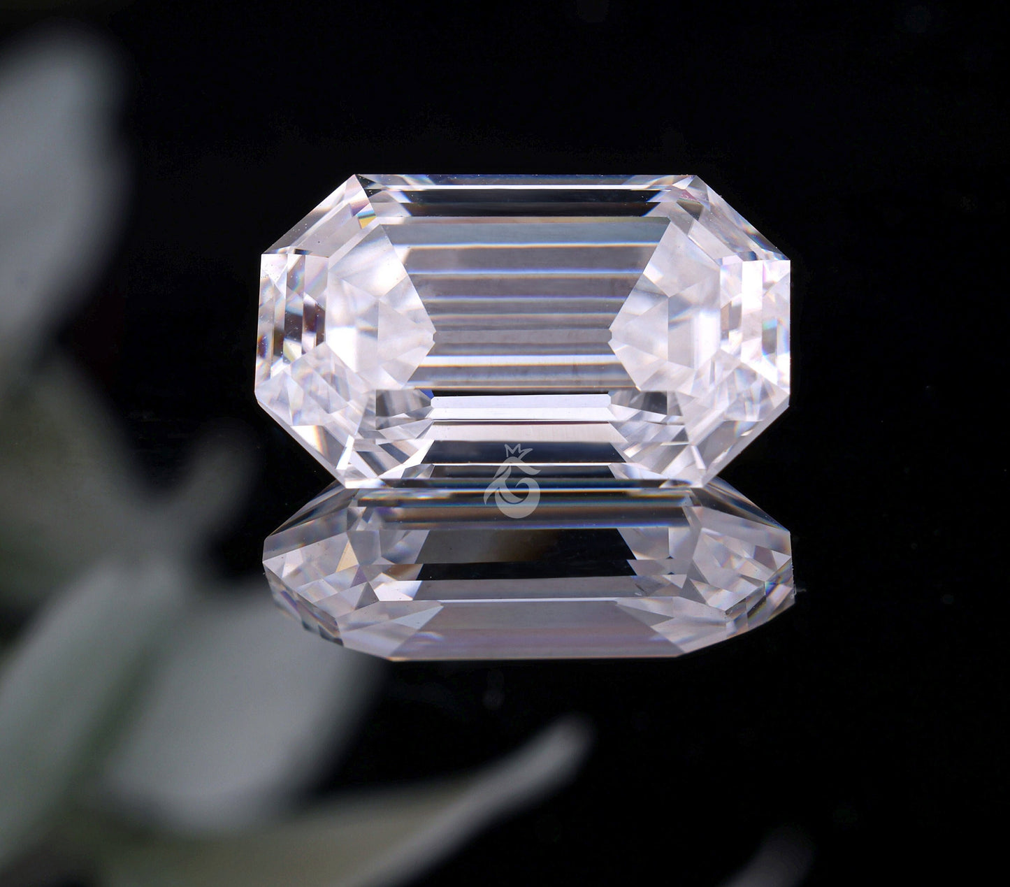 Old Mine Emerald Cut Colorless Moissanite Loose Gemstone for Jewelry