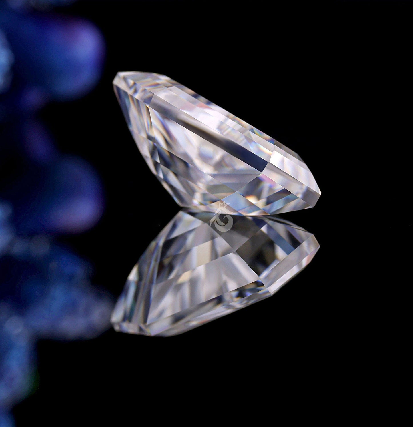 3CT Antique Diamond Cut Colorless Moissanite Loose Gemstone for Jewelry