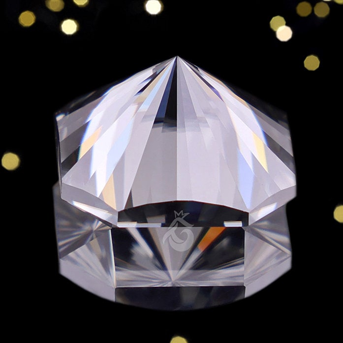 Fantasy Square Cut Dark Gray Moissanite Loose Gemstone for Ring & Jewelry