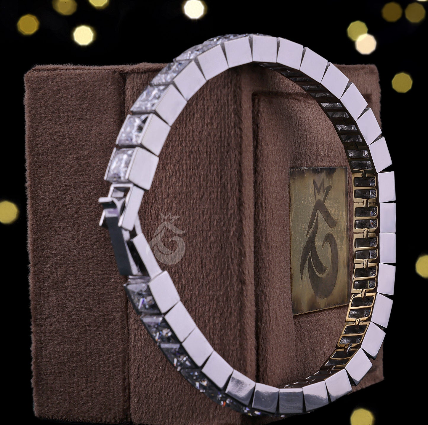 6MM Princess Moissanite Tennis Bracelet โ 10K Gold