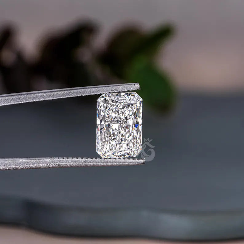 3.06CT Radiant Cut Lab Grown Diamond, F/VVS2 Loose Stone for Jewelry