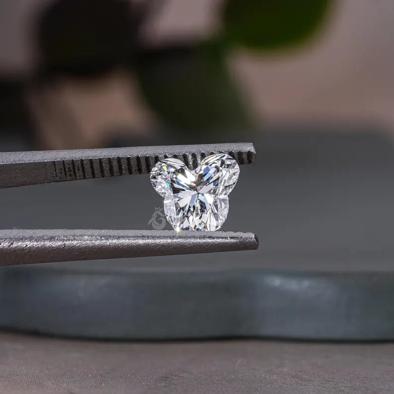 IGI Certified Mickey Mouse Cut Lab Grown Diamond, Fancy Loose Stone for Jewelry