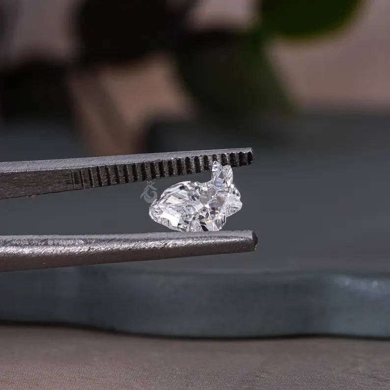 IGI Certified 1.00CT Rabbit Shape Lab Grown Diamond, Fancy Cut for Jewelry