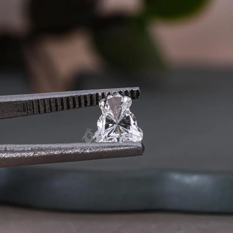 IGI Certified 1.00CT Teddy Bear Shape Lab Grown Diamond, Fancy Cut for Jewelry