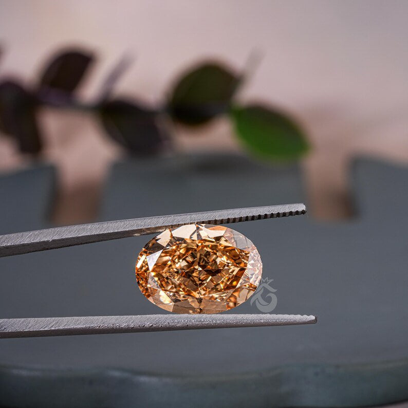 9.30CT Oval Cut Fancy Yellow Lab Grown Diamond, Loose Stone for Jewelry