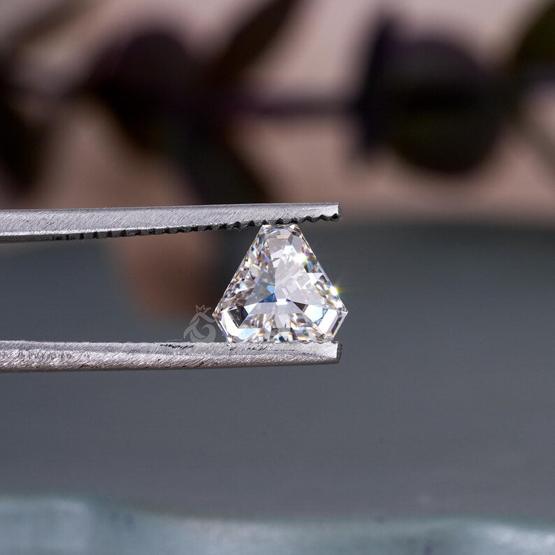 Calf's Head Cut Lab Grown Diamond, Antique Loose Stone for Earrings & Rings