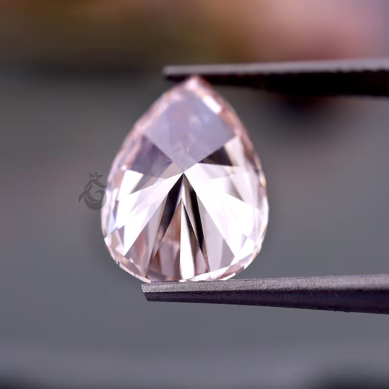 3.50 CT Pear Cut Fancy Pink Lab Grown Diamond, Loose Diamond for Engagement or Wedding Ring