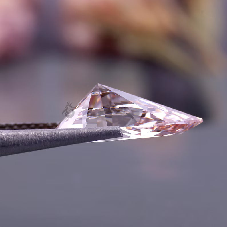 3.50 CT Pear Cut Fancy Pink Lab Grown Diamond, Loose Diamond for Engagement or Wedding Ring