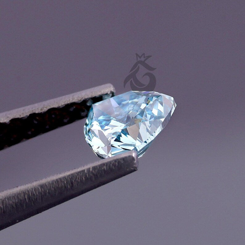 1.50 CT Trillion Cut Fancy Blue Lab Grown Diamond, Loose Diamond for Custom Jewelry