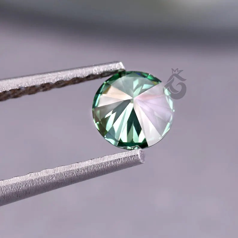 0.50 CT Fancy Green Round Lab Grown Diamond, IGI Certified Loose Diamond for Ring or Pendant