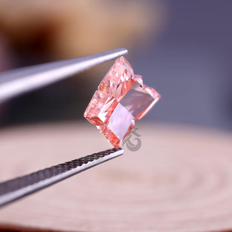 1.19 CT Butterfly Cut Fancy Pink Lab Grown Diamond, IGI Certified Antique Diamond