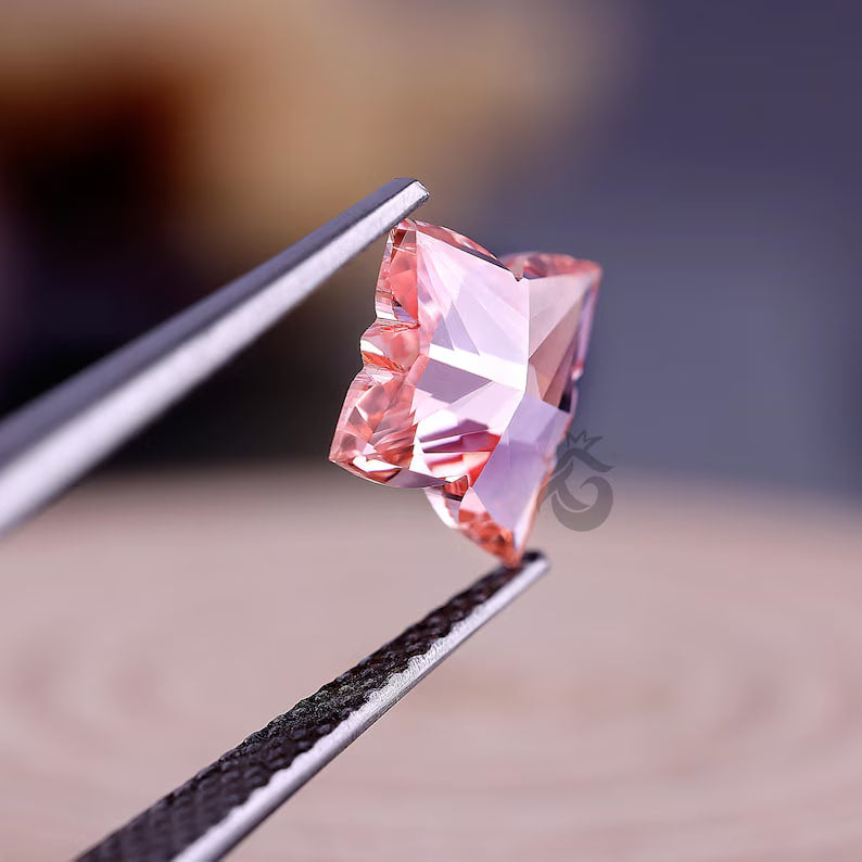 1.19 CT Butterfly Cut Fancy Pink Lab Grown Diamond, IGI Certified Antique Diamond