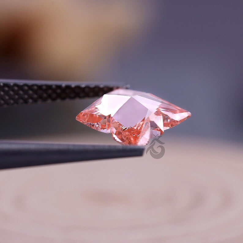 1.19 CT Butterfly Cut Fancy Pink Lab Grown Diamond, IGI Certified Antique Diamond