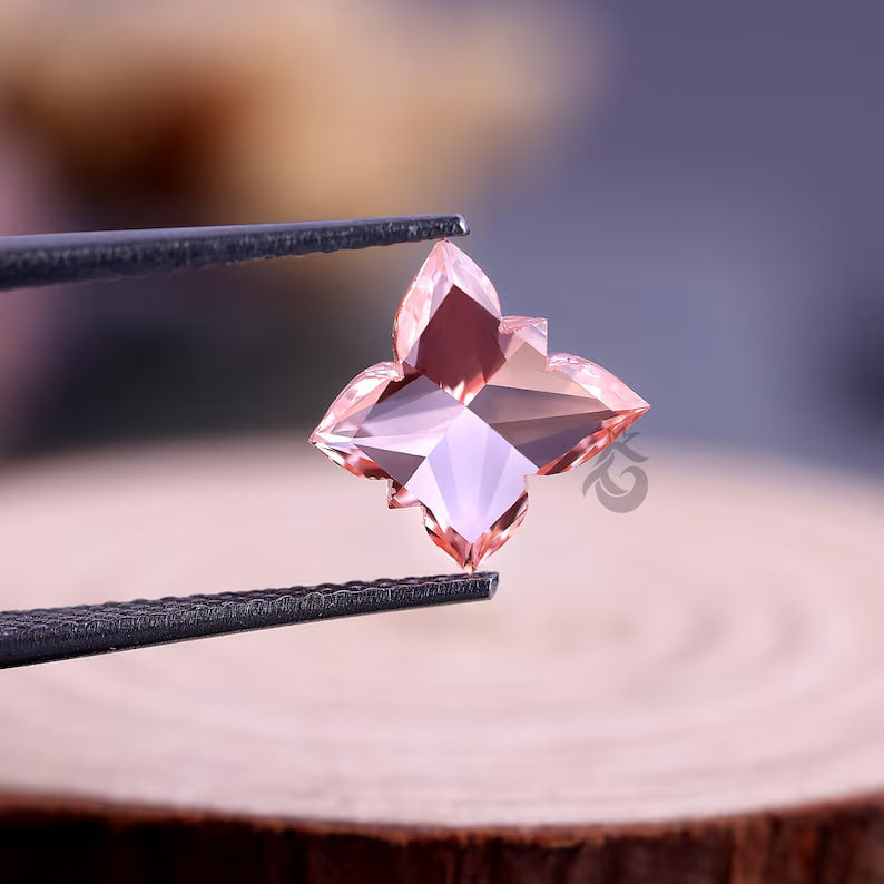 1.19 CT Butterfly Cut Fancy Pink Lab Grown Diamond, IGI Certified Antique Diamond