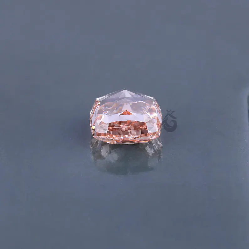 Cushion Cut Fancy Vivid Pink Lab Grown Diamond, VVS2 Loose Diamond for Ring or Pendant