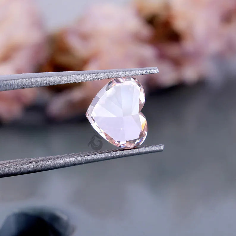 3.00 CT Heart Cut Pink Lab Diamond, IGI Certified Loose Diamond for Ring or Pendant
