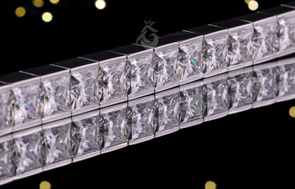 6MM Princess Moissanite Tennis Bracelet – 10K Gold