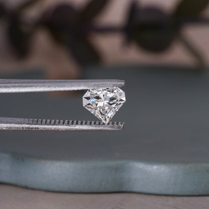 2.00 CT Shield Cut Lab Grown Diamond, E/VVS Loose Stone for Rings & Earrings