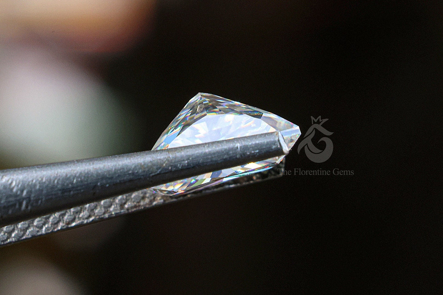 3CT Radiant Cut Colorless Moissanite – Loose Stone for Engagement & Wedding Rings