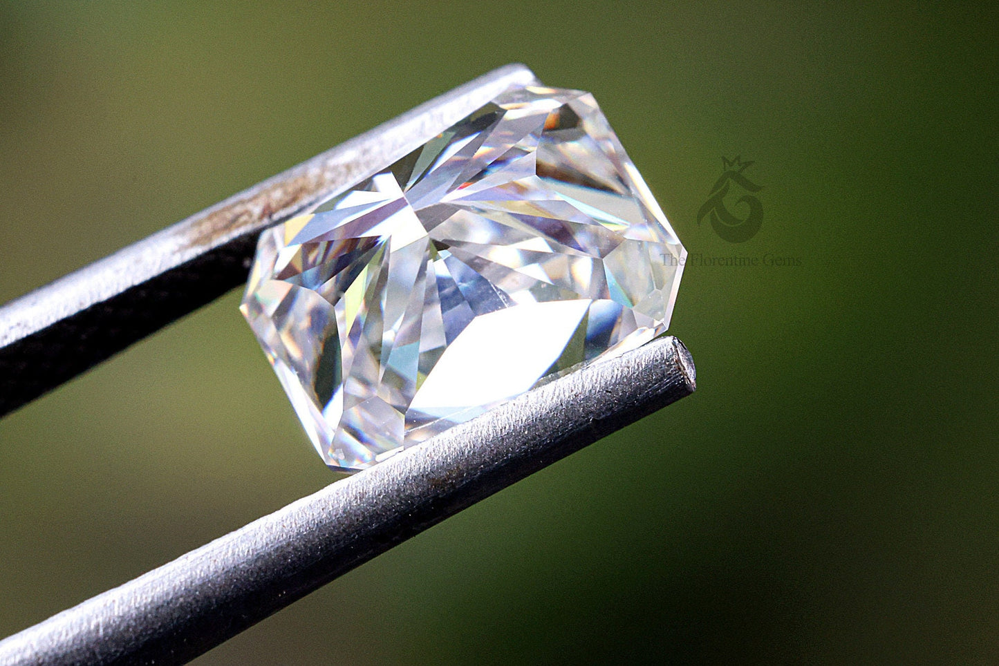3CT Radiant Cut Colorless Moissanite – Loose Stone for Engagement & Wedding Rings