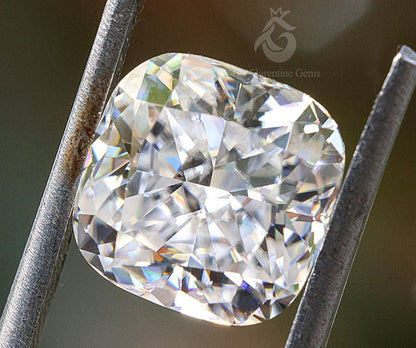 2.5CT Cushion Cut Ice Crushed Moissanite Loose Gemstone for Jewelry