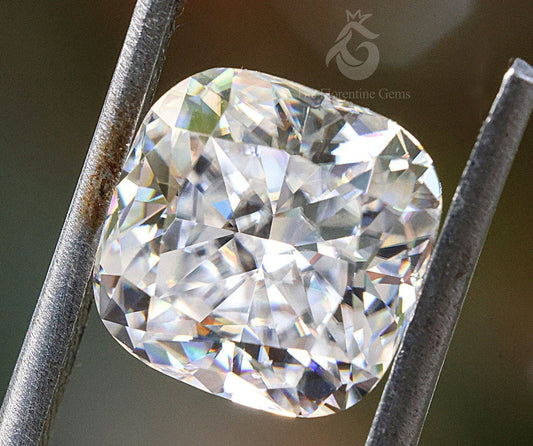 2.5CT Cushion Cut Ice Crushed Moissanite Loose Gemstone for Jewelry