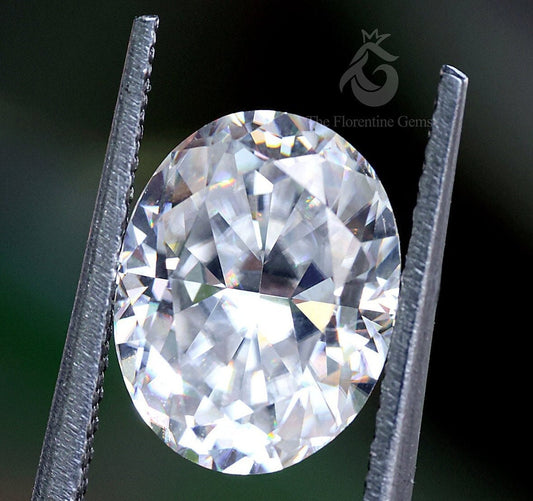2.30CT Oval Cut Colorless Moissanite Loose Gemstone for Jewelry