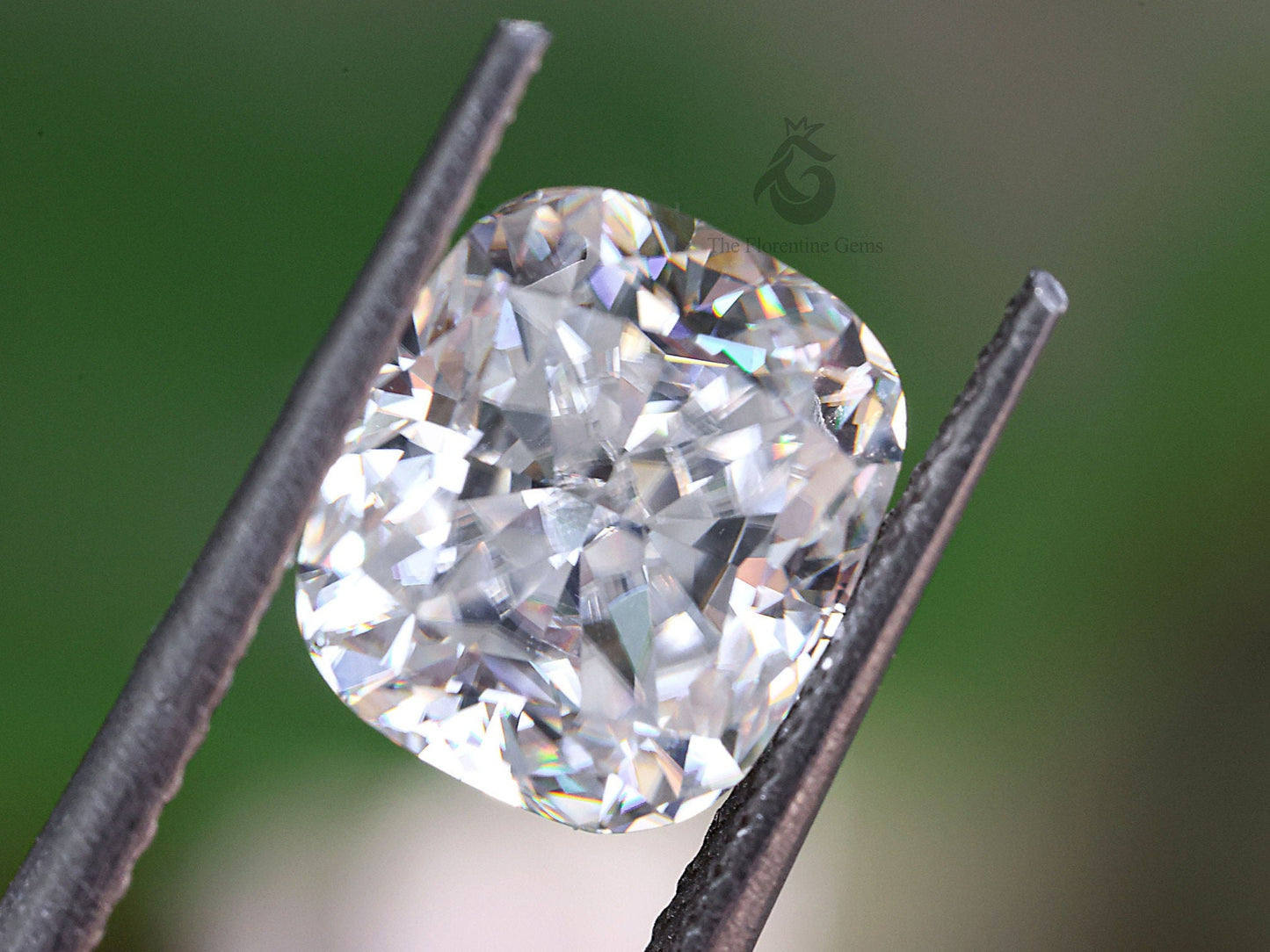 2.50CT Cushion Cut Colorless Moissanite Loose Gemstone for Jewelry