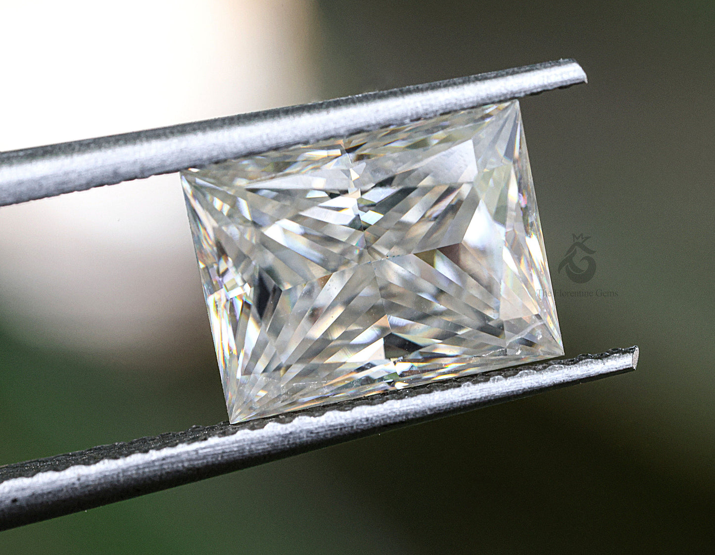 2.5CT Radiant Princess Style Step Cut Moissanite Loose Gemstone for Jewelry