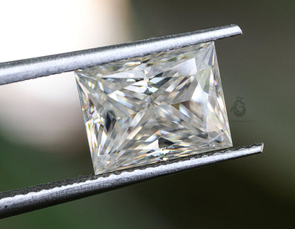 2.5CT Radiant Princess Style Step Cut Moissanite Loose Gemstone for Jewelry