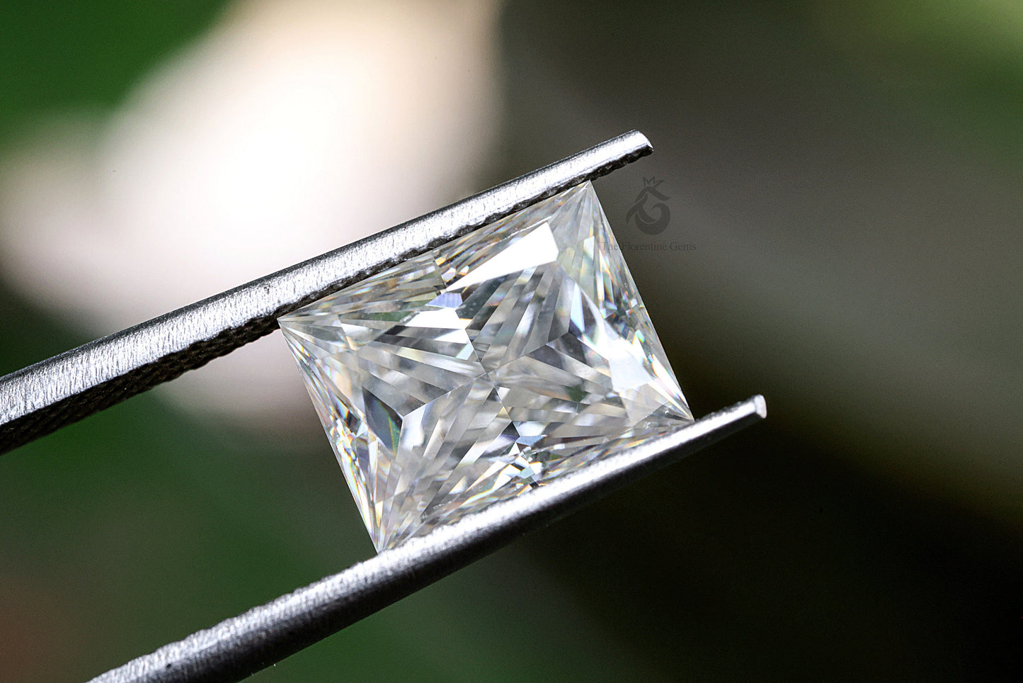 2.5CT Radiant Princess Style Step Cut Moissanite Loose Gemstone for Jewelry