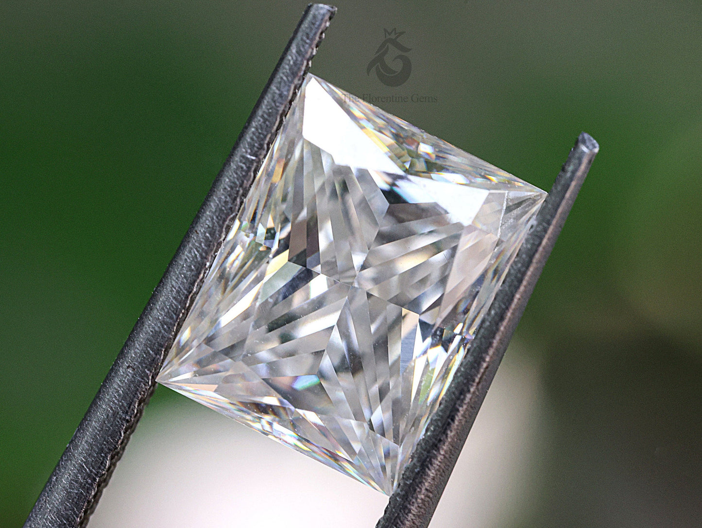 2.5CT Radiant Princess Style Step Cut Moissanite Loose Gemstone for Jewelry