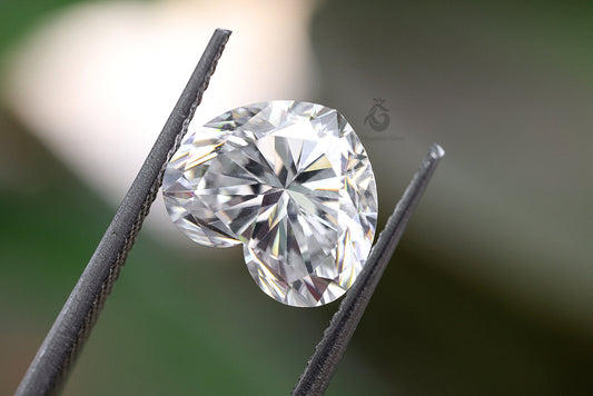 3CT Heart-Cut Loose Moissanite – Handmade Stone for Custom Jewelry & Engagement Rings