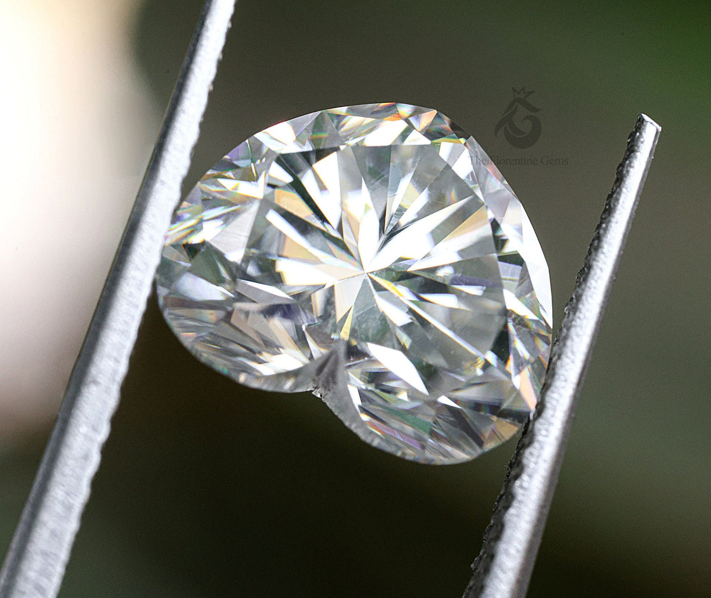 3CT Heart-Cut Loose Moissanite – Handmade Stone for Custom Jewelry & Engagement Rings