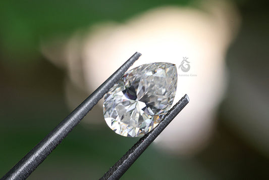 2.30CT Pear Cut Loose Moissanite – Perfect for Vintage Engagement & Wedding Rings