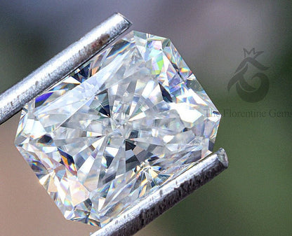 3CT Radiant Cut Colorless Moissanite – Loose Stone for Engagement & Wedding Rings