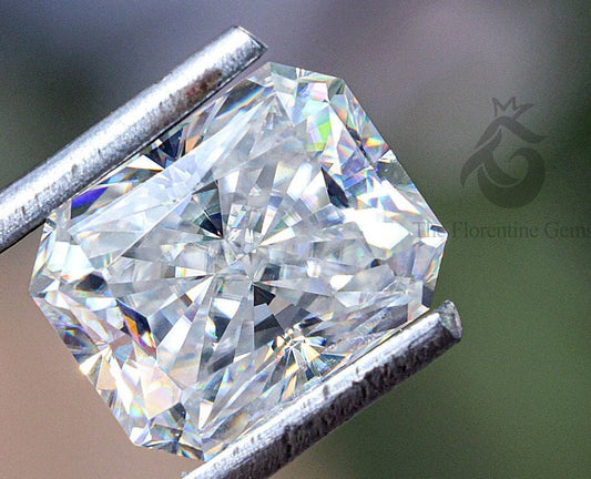 3CT Radiant Cut Colorless Moissanite – Loose Stone for Engagement & Wedding Rings
