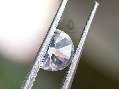 Half Moon Cut Loose Moissanite for Custom Engagement & Wedding Rings