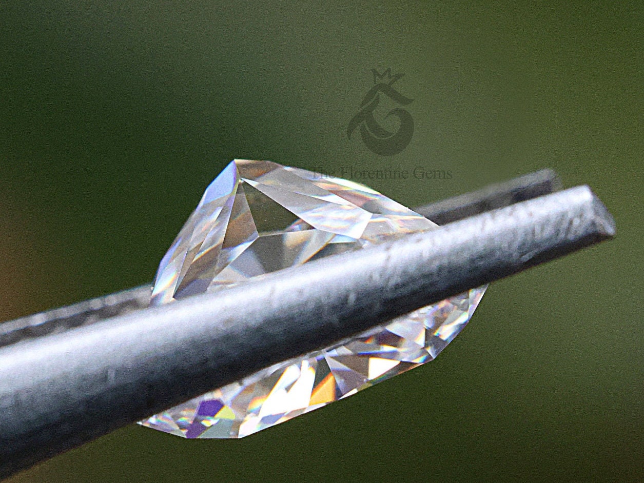 2.5CT Cushion Cut Ice Crushed Moissanite Loose Gemstone for Jewelry